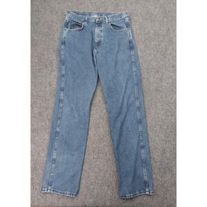 Wrangler Rugged Wear Jeans Mens 34x36 Blue Medium Wash Denim Work